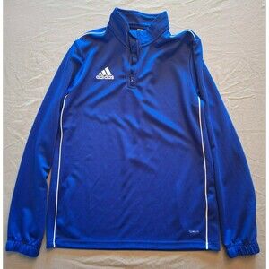 Adidas Blue 1/4 Zip Track Jacket, Men's size Large, L, Excellent Condition